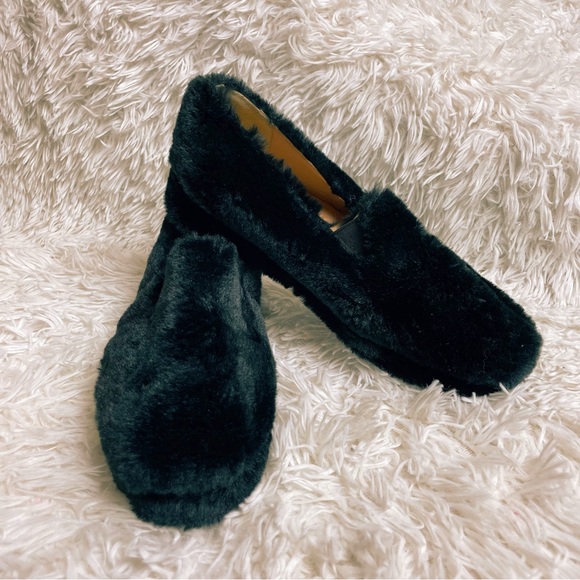 Dolls Kill Shoes - Black Dark Sleeping Pixie Fuzzy Slippers Dolls Kill